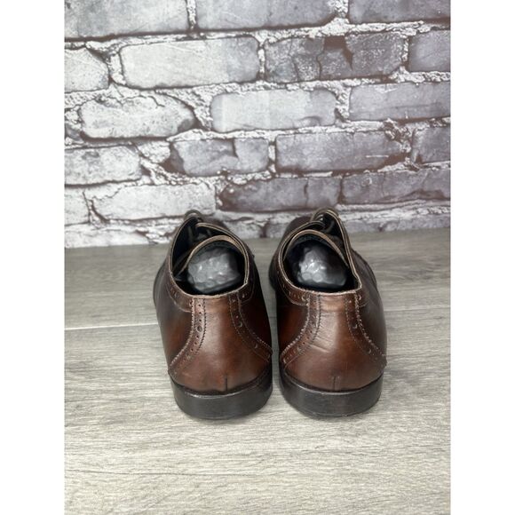Dolce & Gabbana Brown Leather Oxfords Lace Up Wingtip Shoes Sz Men Sz 7.5M US main image 8